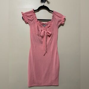 Medium Pink ribbed dress